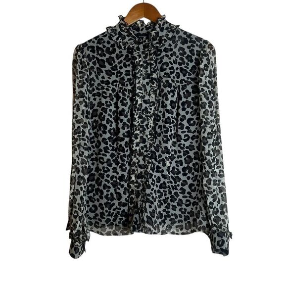 3 for $30! Alfani cheeta print blouse - Picture 1 of 8